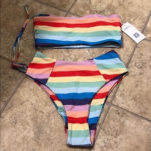 Zaful bikini with high waisted bottoms